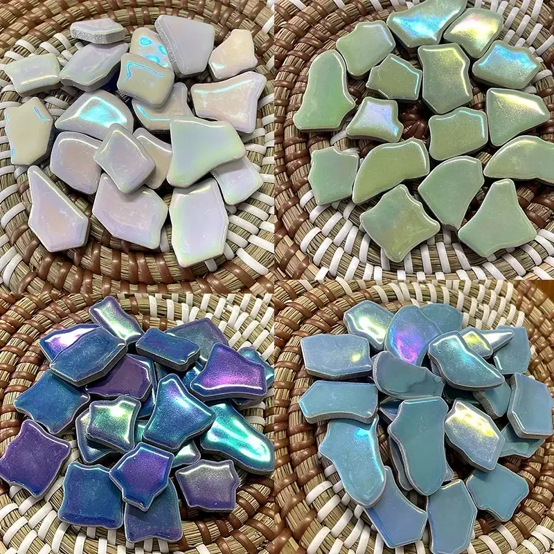 Ceramic Tile Blank - 100g irregular cerâmica mosaico telhas multi