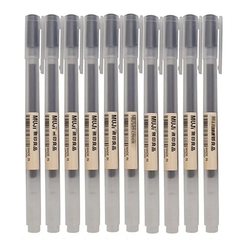 Muji Stationery Gel Pen - Caneta Gel MUJI Adorável Preta/Vermelha/Azul 0.38/0.5mm